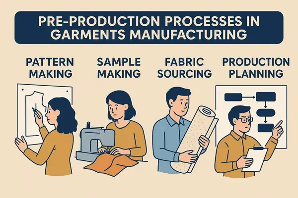Pre-Production Processes in Garments Manufacturing
