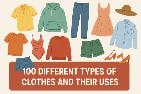 100 Different Types of Clothes and Their Uses
