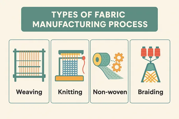 Fabric Manufacturing Process: Woven, Nonwoven and Knit