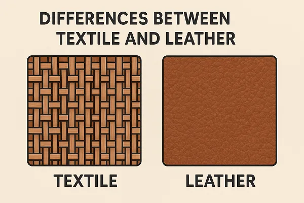 Differences Between Textile and Leather