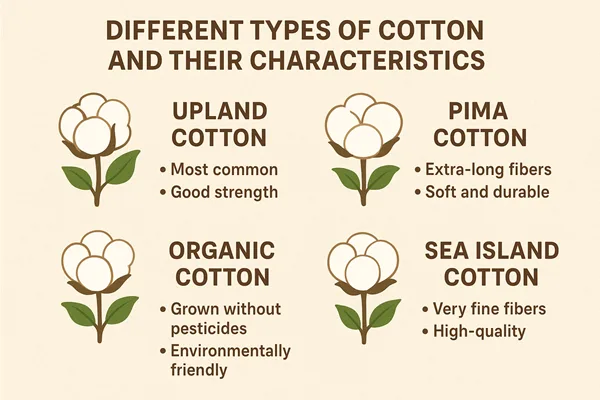 Different Types of Cotton and Their Characteristics