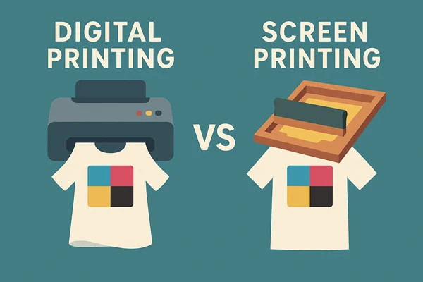 Digital Printing vs Screen Printing:15 key Differences