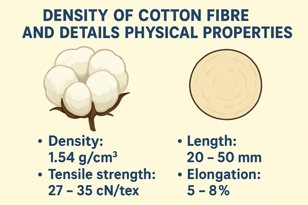 Density of Cotton Fibre and Details Physical Properties