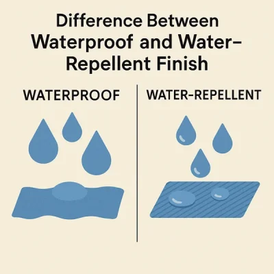 Difference Between Waterproof and Water-Repellent Finish