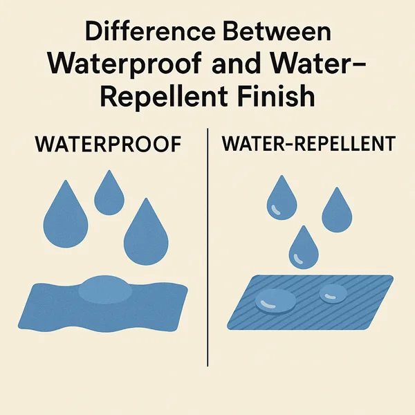 Difference Between Waterproof and Water-Repellent Finish