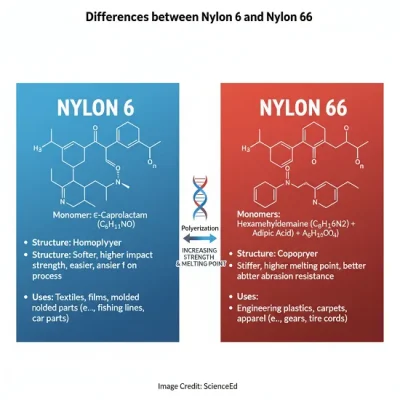 Differences between Nylon 6 and Nylon 66