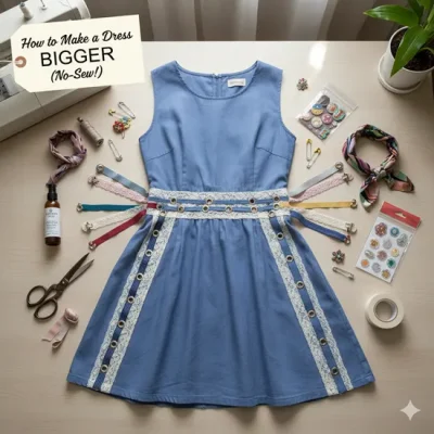 How to Make a Dress Bigger Without Sewing