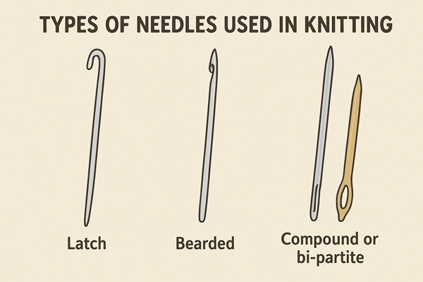 Different Types of Needles Used in Knitting