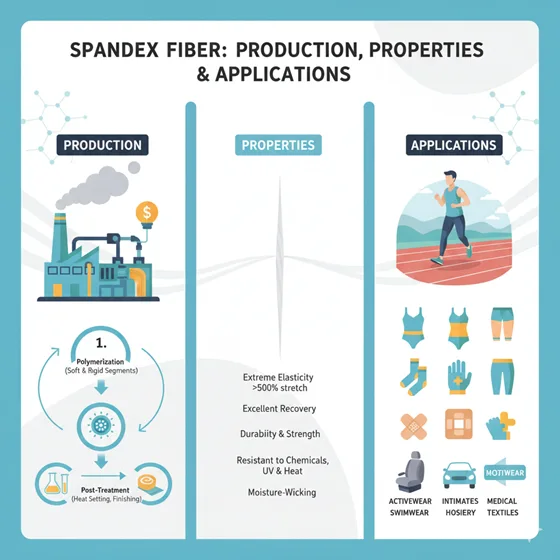 Production, Properties and Applications of Spandex Fiber
