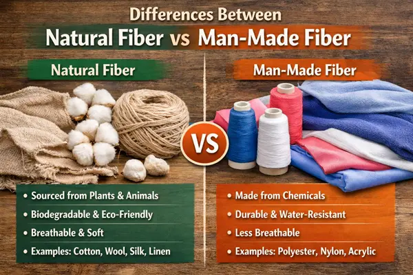 Differences Between Natural Fiber and Man-made Fiber