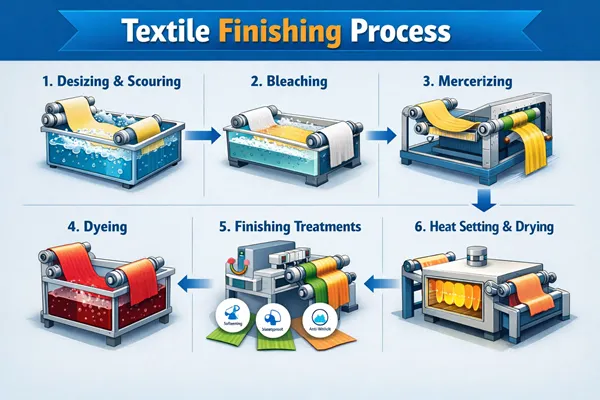 Types of Textile Finishing Processes | Mechanical and Chemical